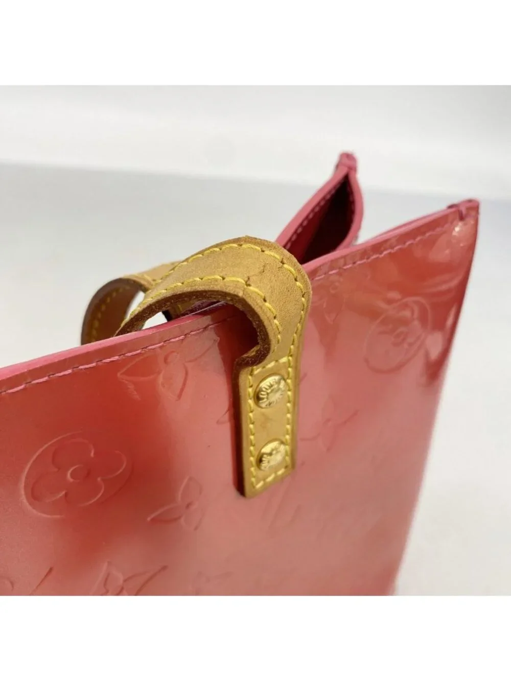 Louis Vuitton Handbag Vernis Reed PM Framboise